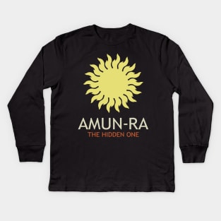 Amun-Ra Ancient Egyptian God The Hidden One Sun Symbol Kids Long Sleeve T-Shirt